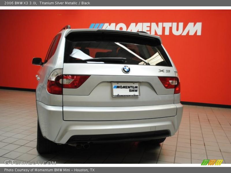 Titanium Silver Metallic / Black 2006 BMW X3 3.0i