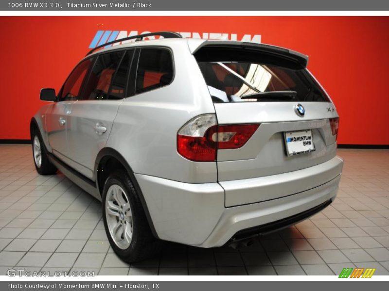 Titanium Silver Metallic / Black 2006 BMW X3 3.0i