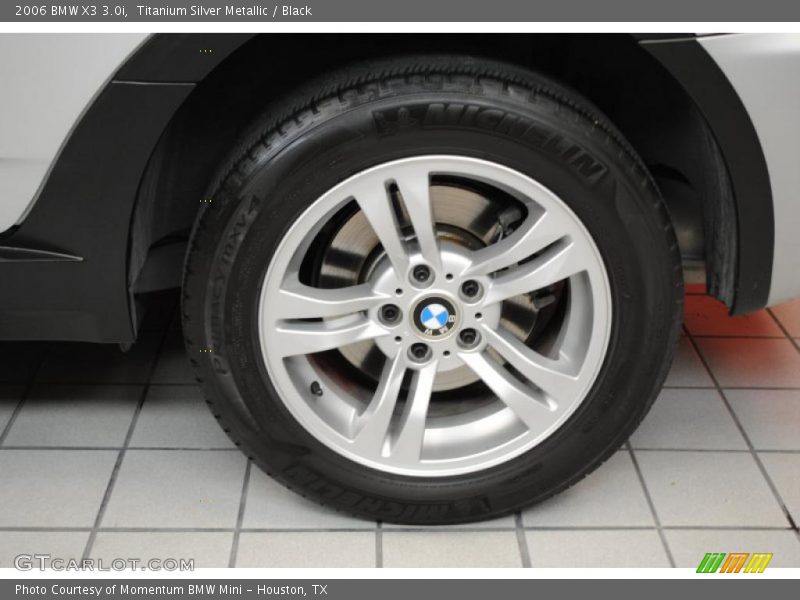 Titanium Silver Metallic / Black 2006 BMW X3 3.0i