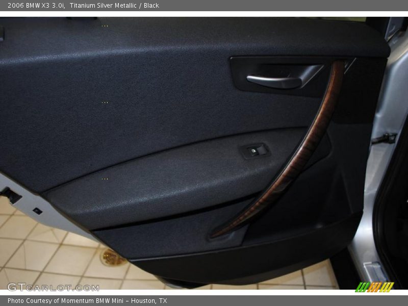 Titanium Silver Metallic / Black 2006 BMW X3 3.0i