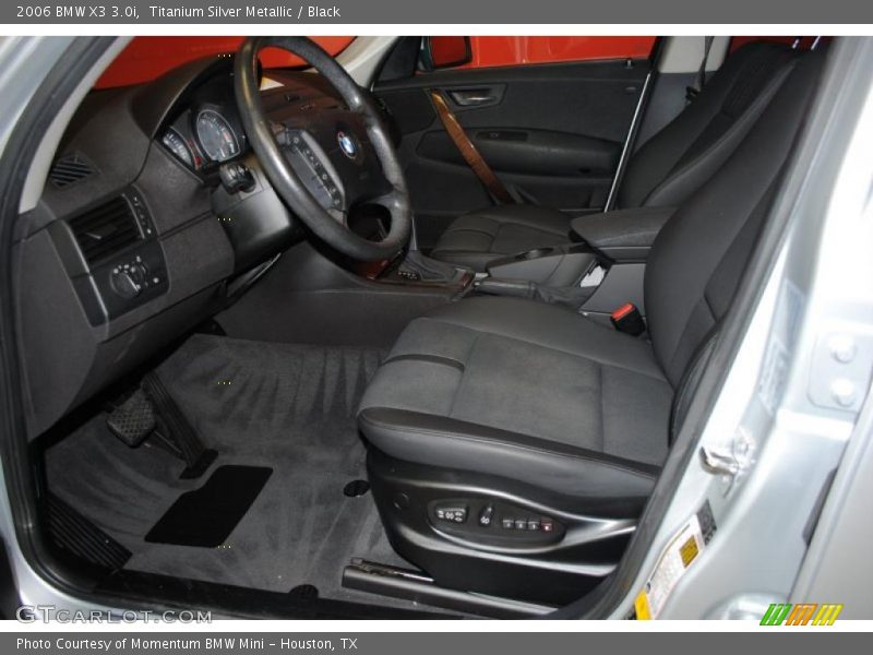 Titanium Silver Metallic / Black 2006 BMW X3 3.0i
