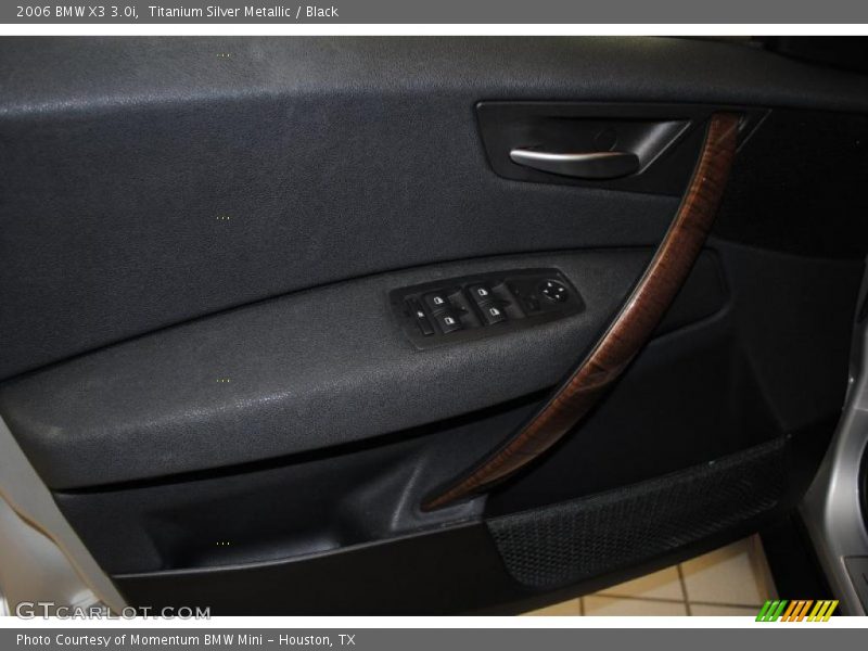 Titanium Silver Metallic / Black 2006 BMW X3 3.0i