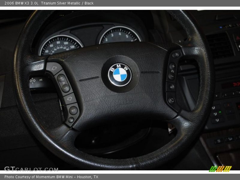 Titanium Silver Metallic / Black 2006 BMW X3 3.0i