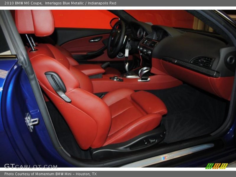  2010 M6 Coupe Indianapolis Red Interior