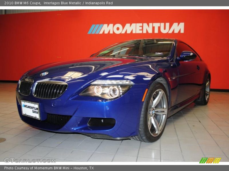 Interlagos Blue Metallic / Indianapolis Red 2010 BMW M6 Coupe