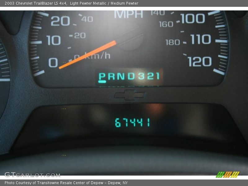 Light Pewter Metallic / Medium Pewter 2003 Chevrolet TrailBlazer LS 4x4