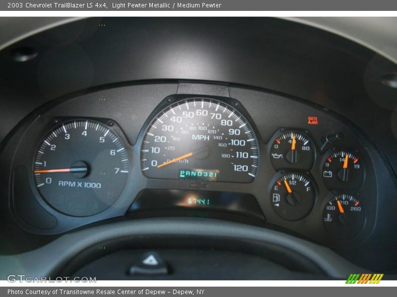Light Pewter Metallic / Medium Pewter 2003 Chevrolet TrailBlazer LS 4x4