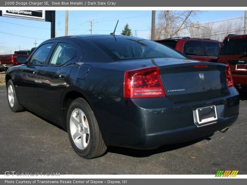 Steel Blue Metallic / Dark Slate Gray 2008 Dodge Charger SE