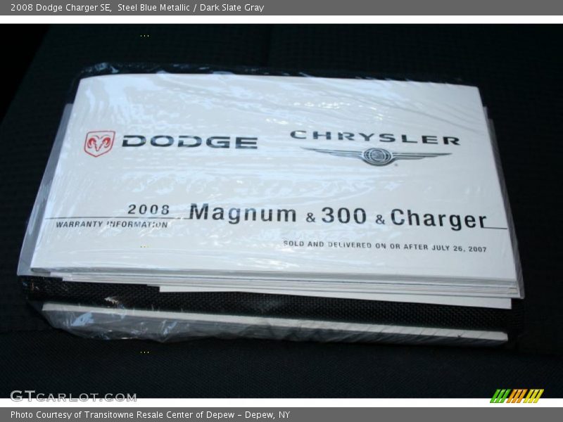 Steel Blue Metallic / Dark Slate Gray 2008 Dodge Charger SE