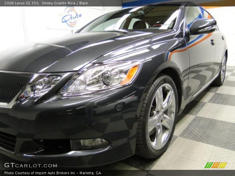 Smoky Granite Mica / Black 2008 Lexus GS 350