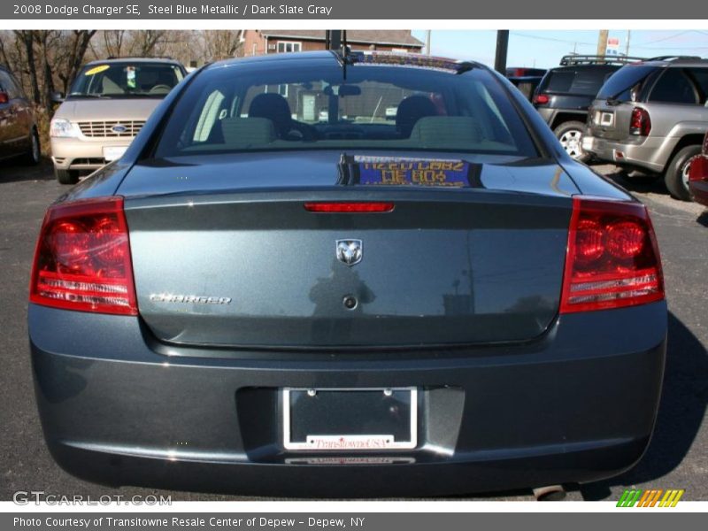 Steel Blue Metallic / Dark Slate Gray 2008 Dodge Charger SE