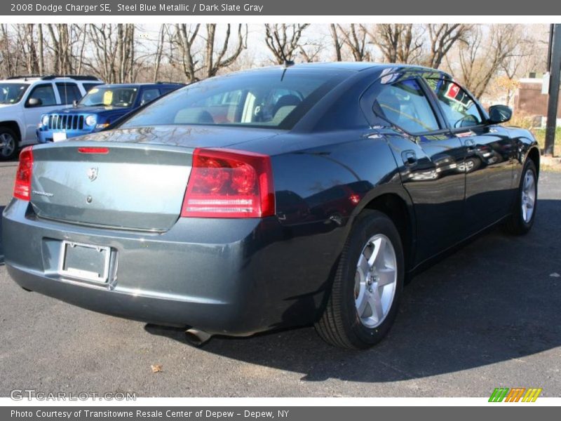 Steel Blue Metallic / Dark Slate Gray 2008 Dodge Charger SE