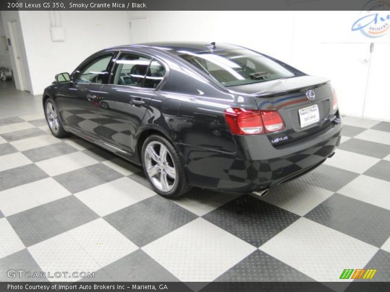 Smoky Granite Mica / Black 2008 Lexus GS 350