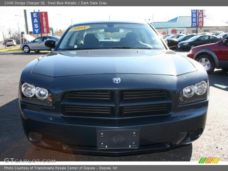 Steel Blue Metallic / Dark Slate Gray 2008 Dodge Charger SE