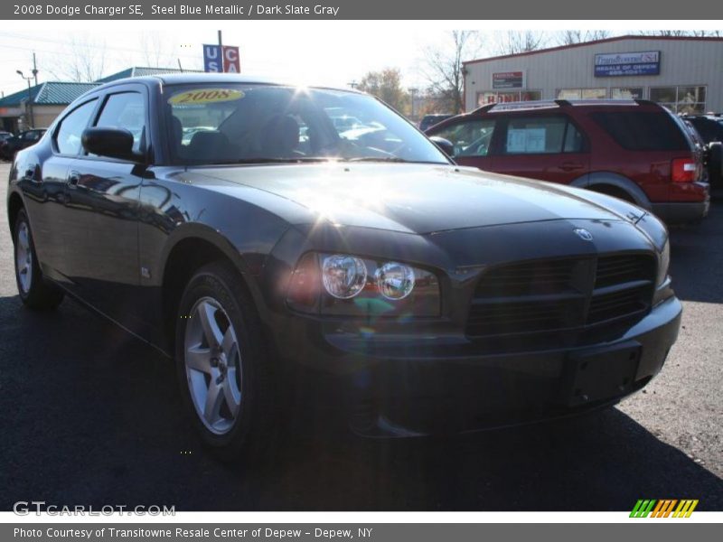 Steel Blue Metallic / Dark Slate Gray 2008 Dodge Charger SE
