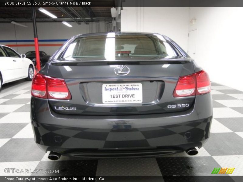 Smoky Granite Mica / Black 2008 Lexus GS 350