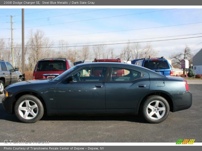 Steel Blue Metallic / Dark Slate Gray 2008 Dodge Charger SE