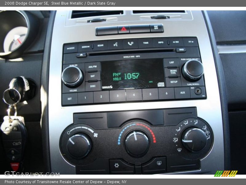 Steel Blue Metallic / Dark Slate Gray 2008 Dodge Charger SE
