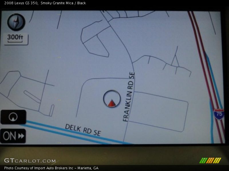 Navigation of 2008 GS 350