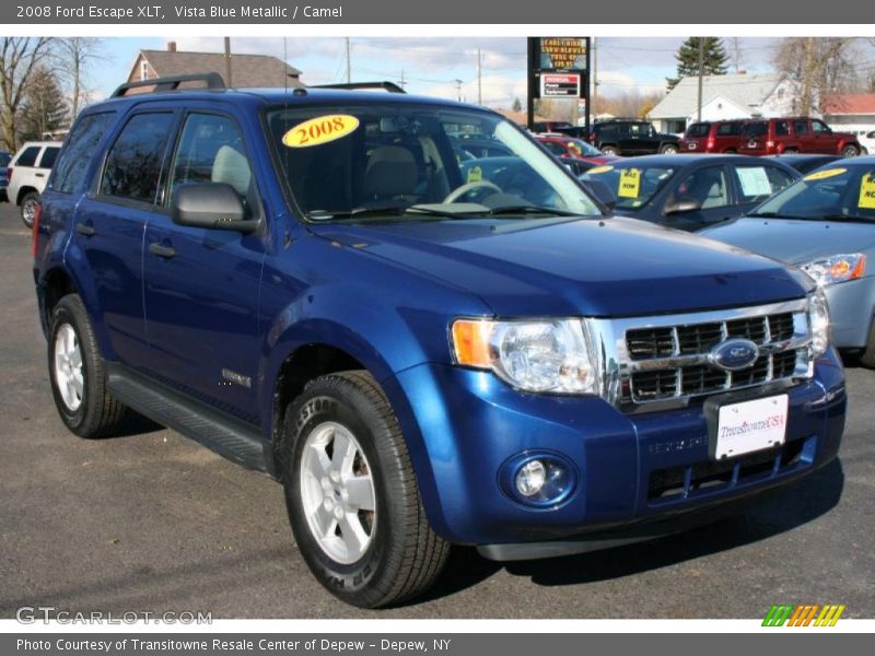 Vista Blue Metallic / Camel 2008 Ford Escape XLT