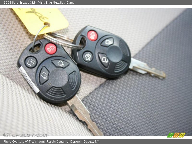 Vista Blue Metallic / Camel 2008 Ford Escape XLT