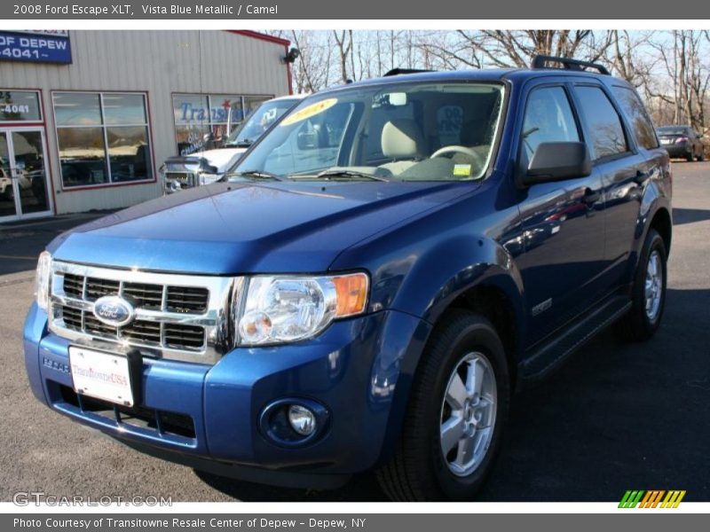 Vista Blue Metallic / Camel 2008 Ford Escape XLT