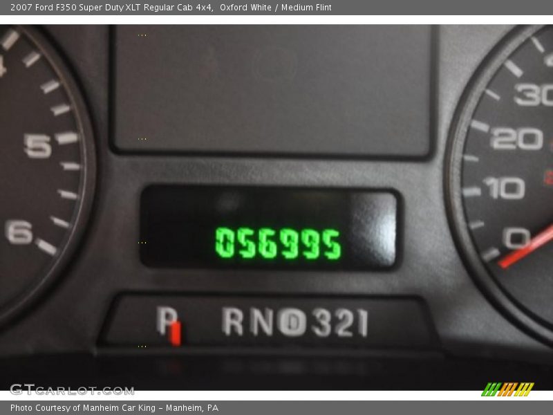 Oxford White / Medium Flint 2007 Ford F350 Super Duty XLT Regular Cab 4x4