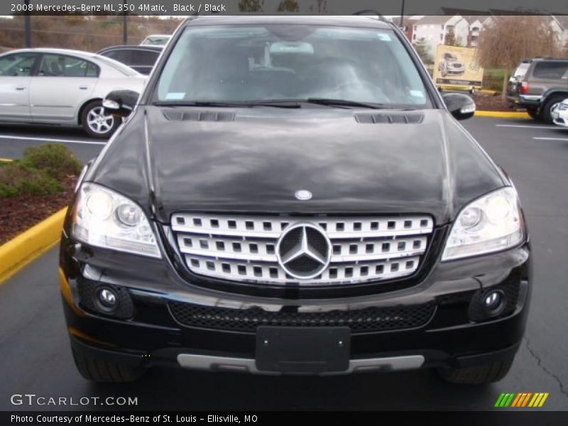 Black / Black 2008 Mercedes-Benz ML 350 4Matic
