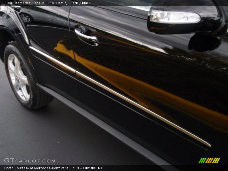 Black / Black 2008 Mercedes-Benz ML 350 4Matic