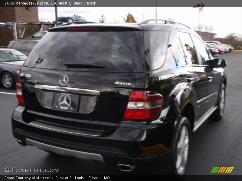 Black / Black 2008 Mercedes-Benz ML 350 4Matic