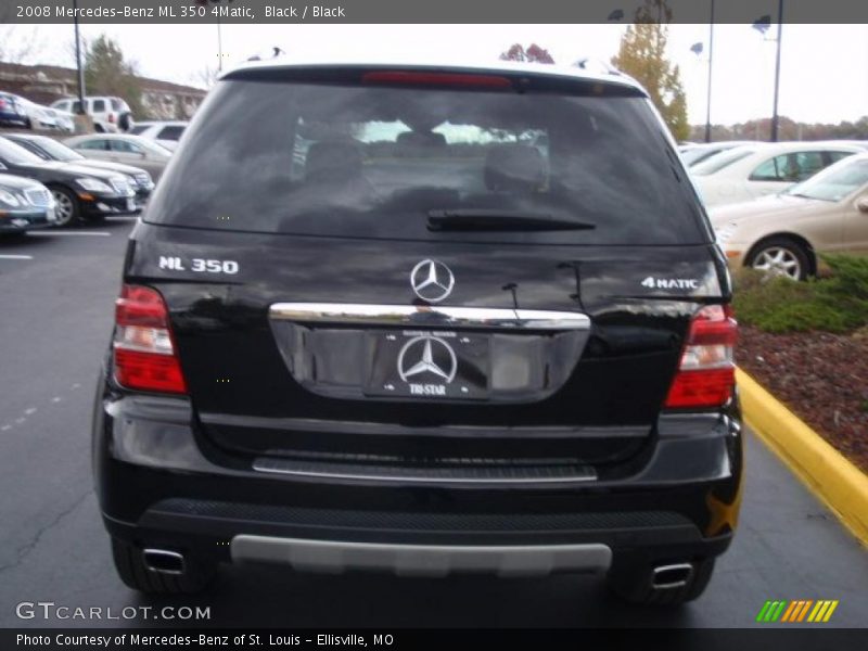 Black / Black 2008 Mercedes-Benz ML 350 4Matic