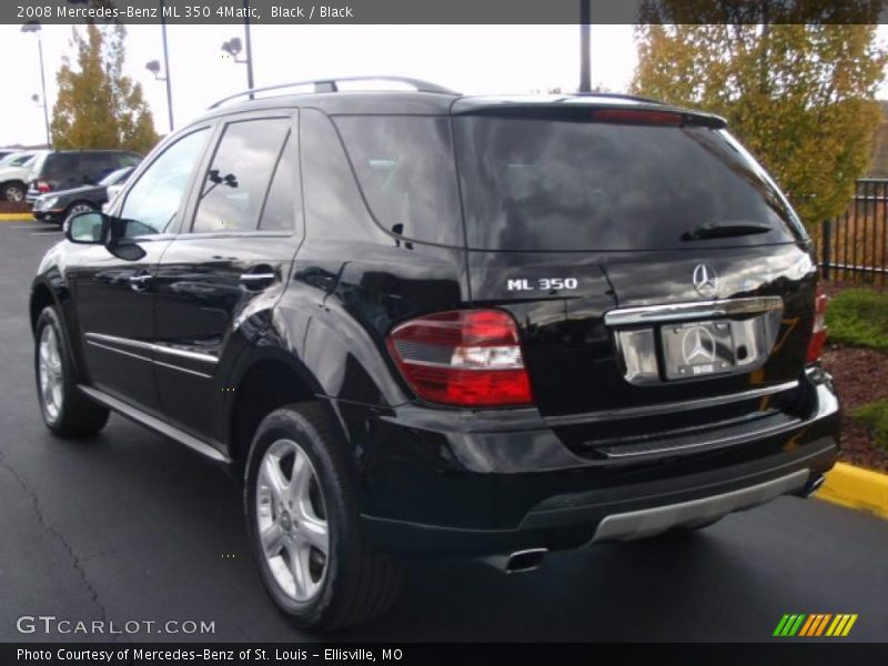 Black / Black 2008 Mercedes-Benz ML 350 4Matic