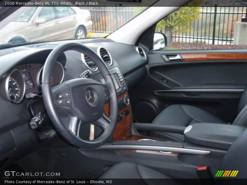 Black / Black 2008 Mercedes-Benz ML 350 4Matic