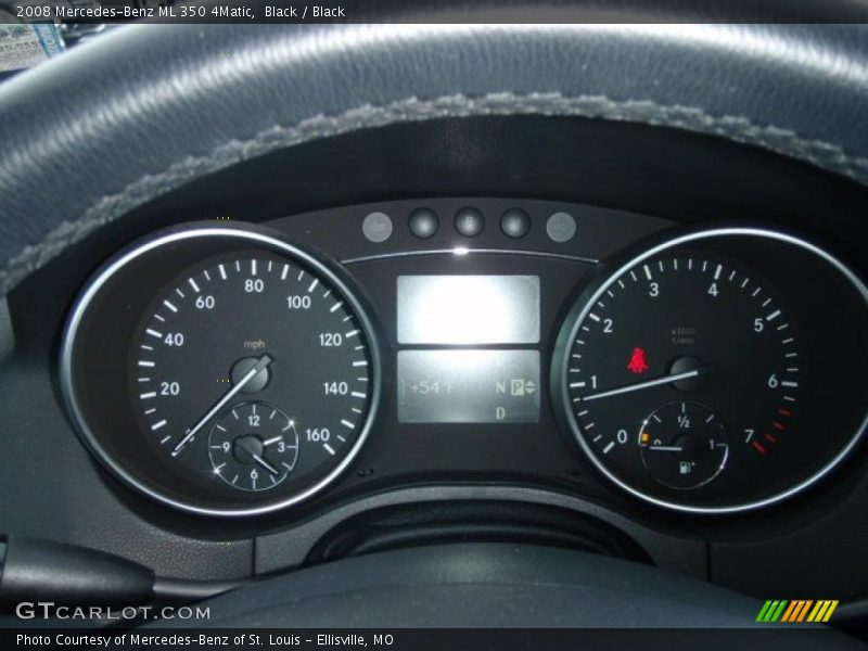 Black / Black 2008 Mercedes-Benz ML 350 4Matic