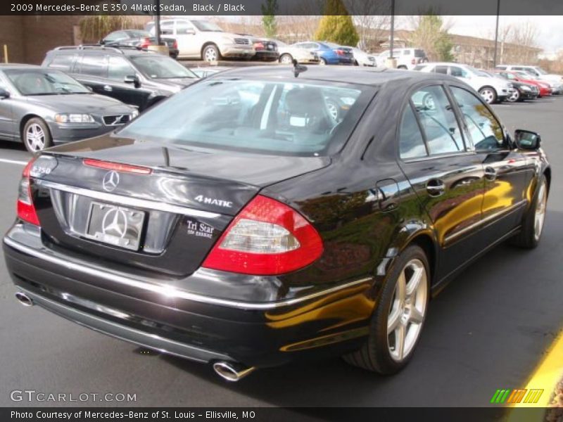 Black / Black 2009 Mercedes-Benz E 350 4Matic Sedan