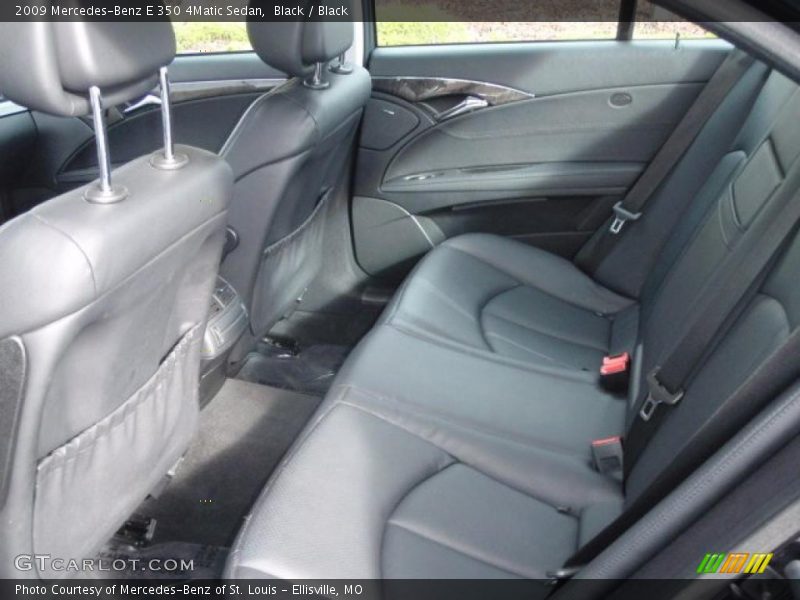 Black / Black 2009 Mercedes-Benz E 350 4Matic Sedan
