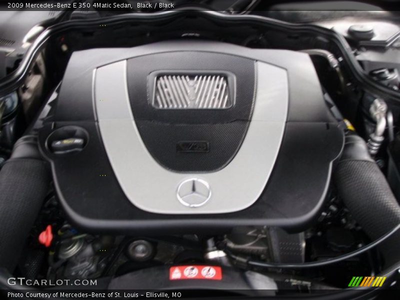Black / Black 2009 Mercedes-Benz E 350 4Matic Sedan