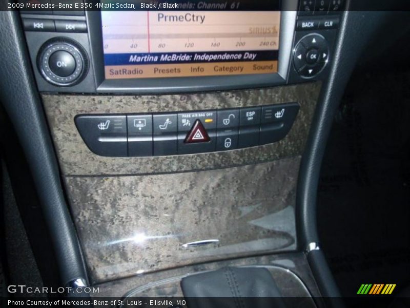 Black / Black 2009 Mercedes-Benz E 350 4Matic Sedan