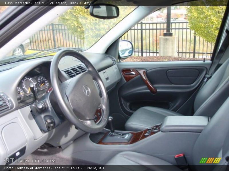 Black / Grey 1999 Mercedes-Benz ML 320 4Matic