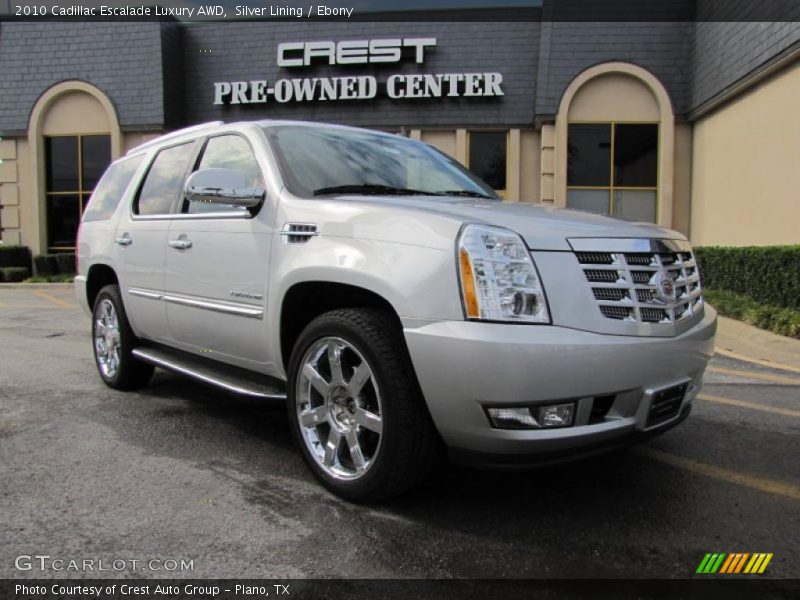Silver Lining / Ebony 2010 Cadillac Escalade Luxury AWD