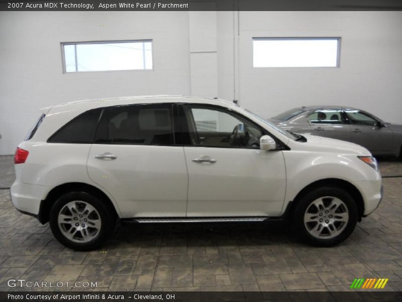 Aspen White Pearl / Parchment 2007 Acura MDX Technology