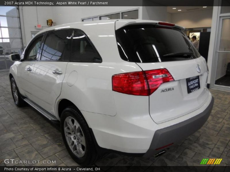 Aspen White Pearl / Parchment 2007 Acura MDX Technology