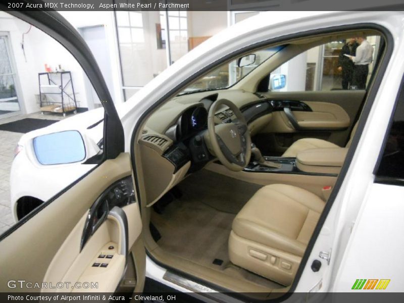 Aspen White Pearl / Parchment 2007 Acura MDX Technology