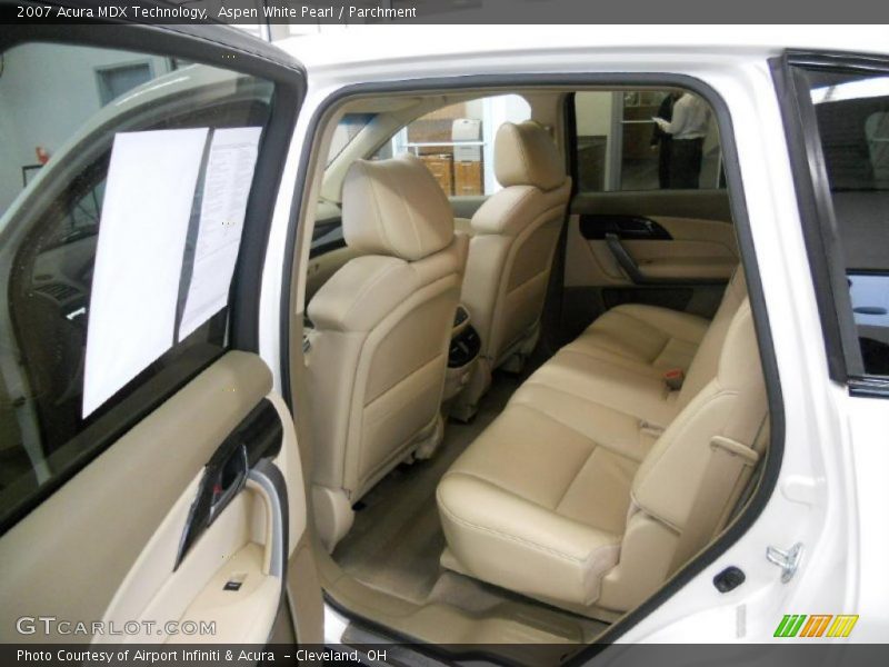 Aspen White Pearl / Parchment 2007 Acura MDX Technology