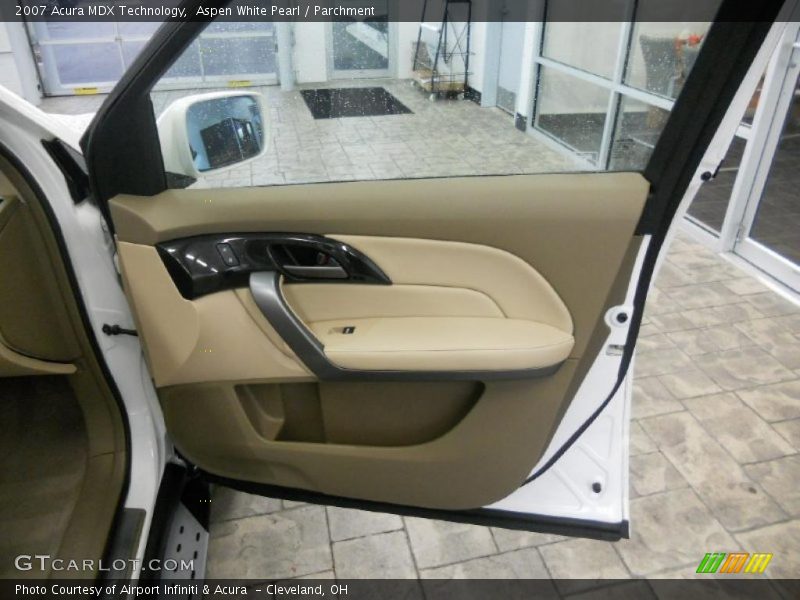 Aspen White Pearl / Parchment 2007 Acura MDX Technology