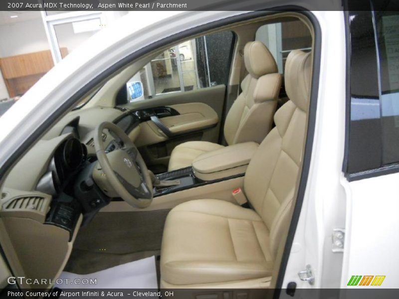 Aspen White Pearl / Parchment 2007 Acura MDX Technology