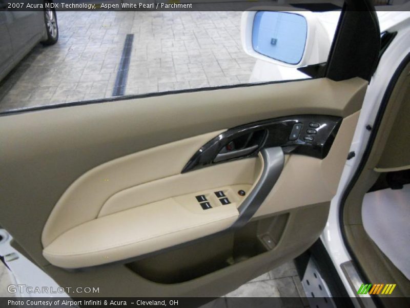 Aspen White Pearl / Parchment 2007 Acura MDX Technology