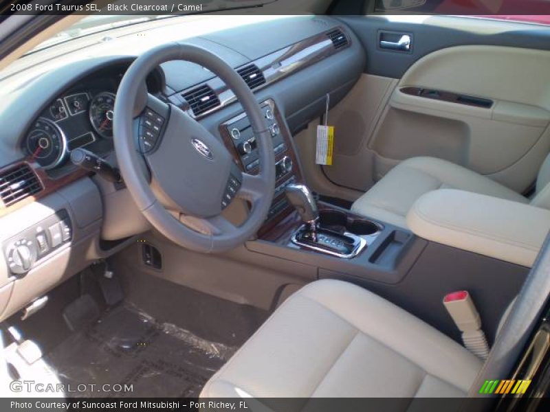 Black Clearcoat / Camel 2008 Ford Taurus SEL