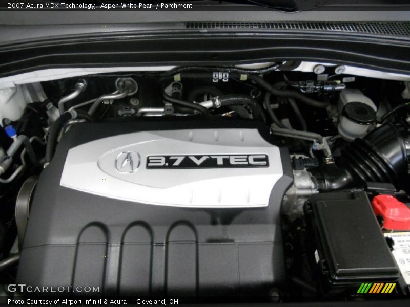 Aspen White Pearl / Parchment 2007 Acura MDX Technology