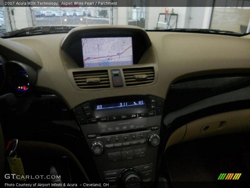 Aspen White Pearl / Parchment 2007 Acura MDX Technology